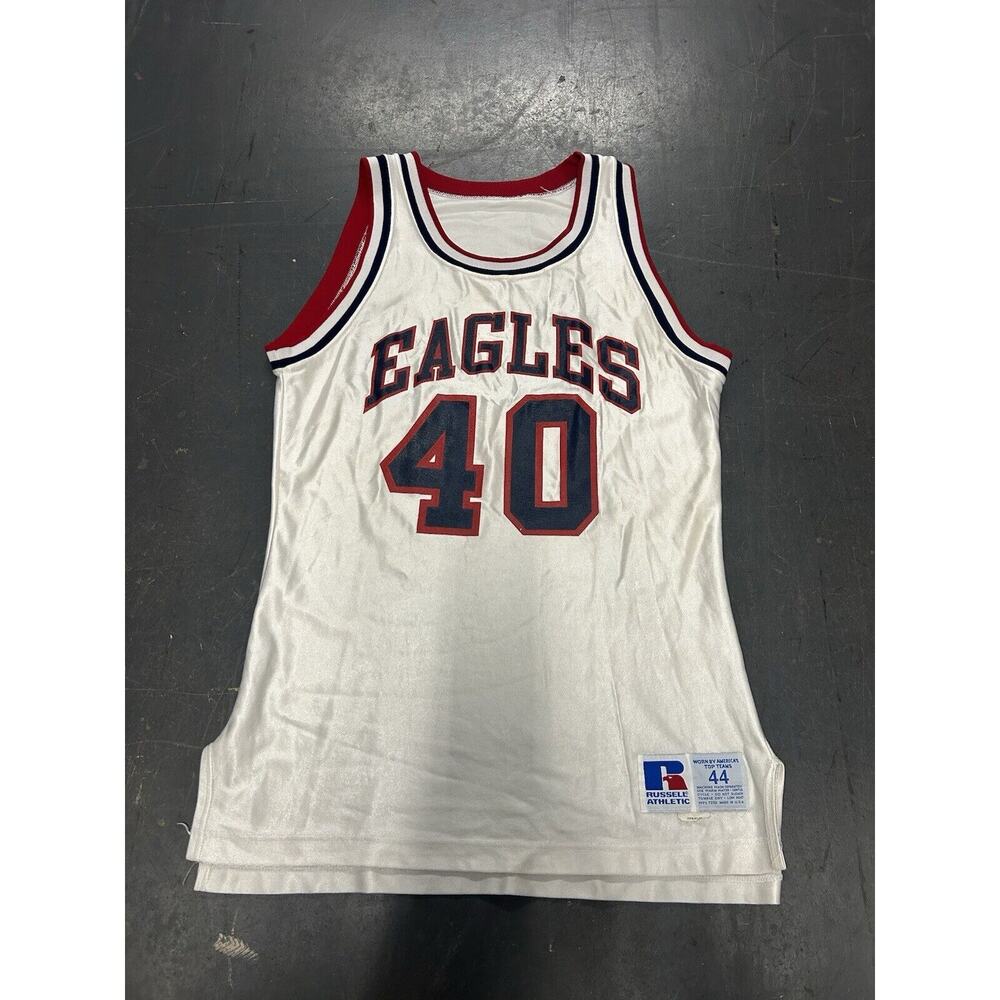 Vintage Russell Athletics Eagles Basketball Jersey Men’s Size 44 White/Red #40